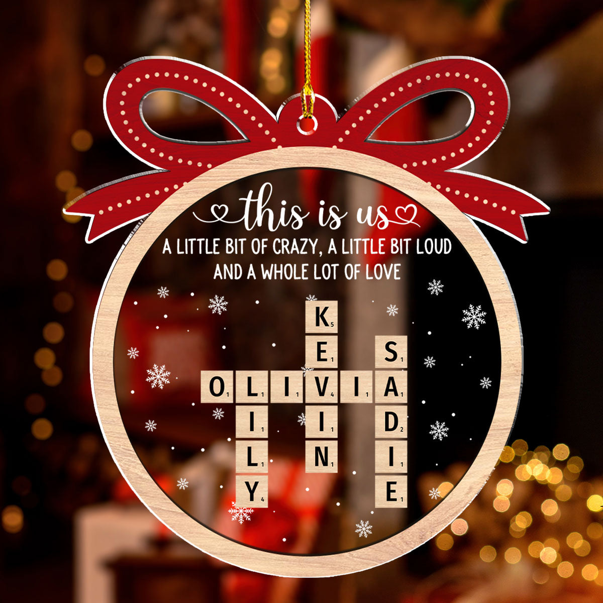 This Is Us Family, Friends, Besties, Coworkers - Personalized Custom Acrylic Ornament