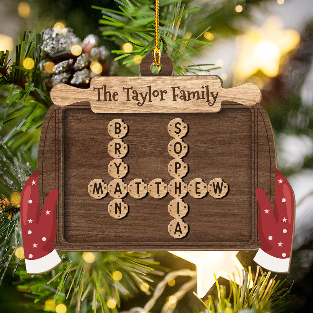 Family Favorite Cookies - Personalized Custom Wood Ornament