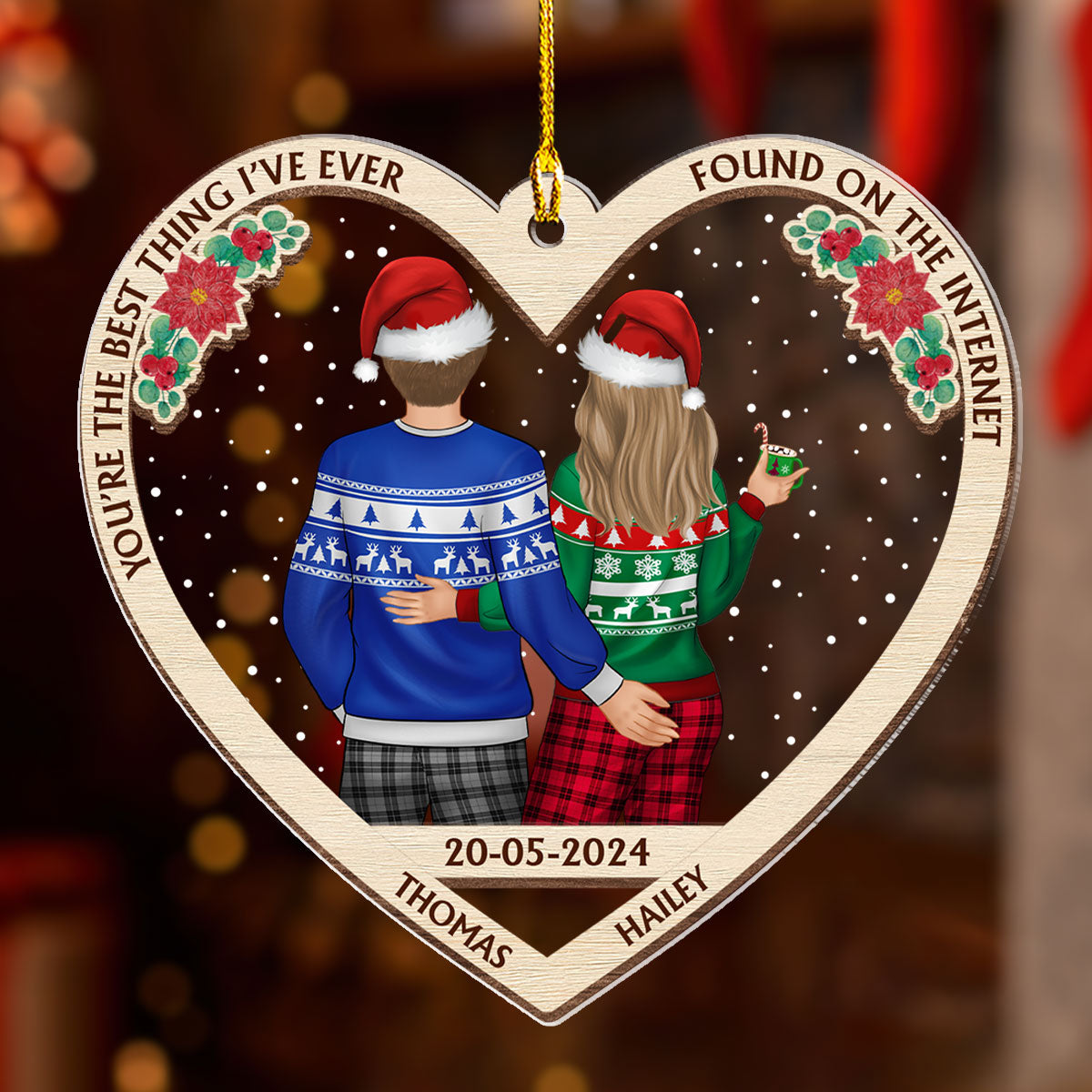 From Our First Kiss - Personalized Custom Acrylic Ornament