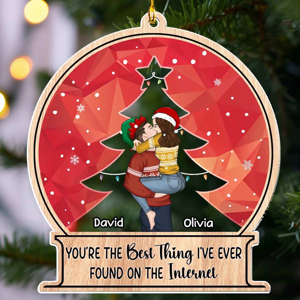 Couple Christmas 2024 - Personalized Custom Acrylic Ornament