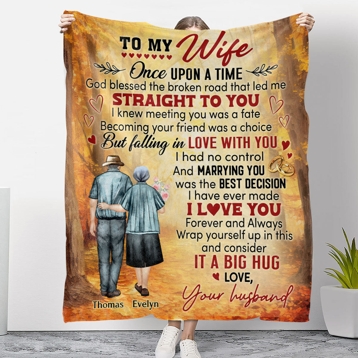 Once Upon A Time - Personalized Custom Fleece Blanket