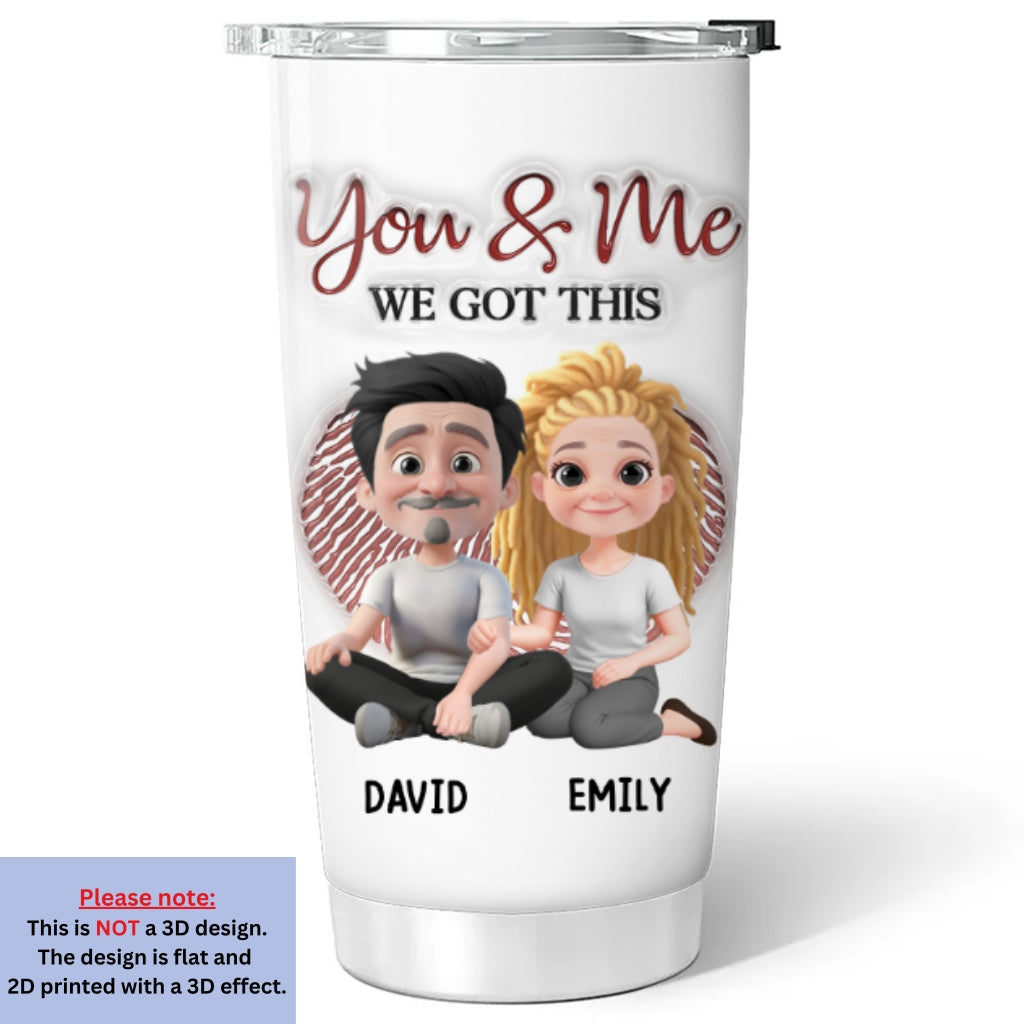 Annoying Each Other For Many Years - Personalized Custom 3D Inflated Effect Tumbler