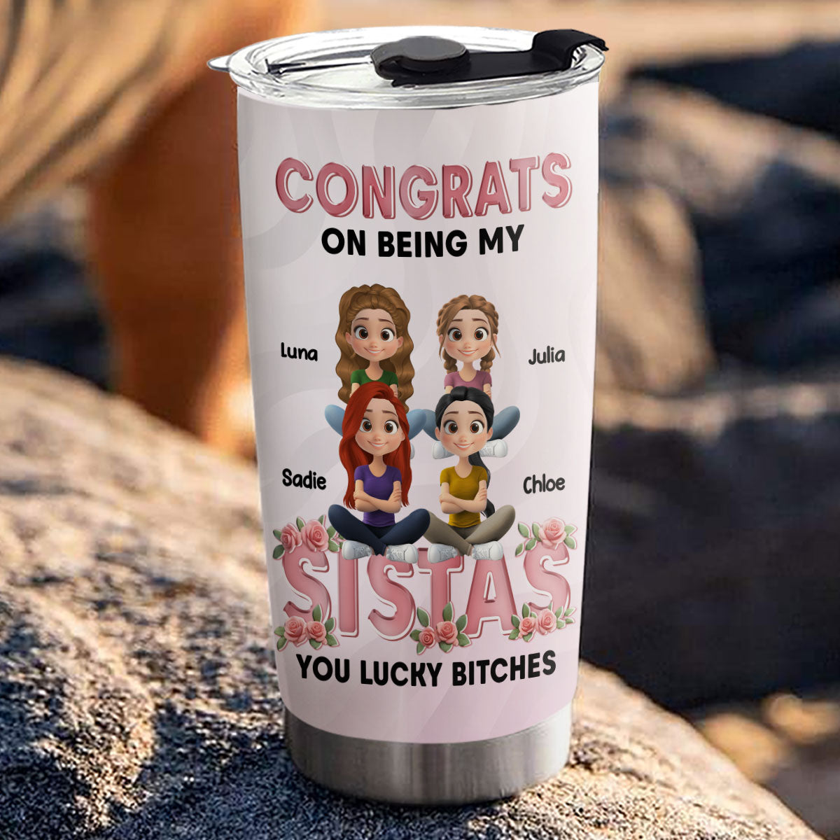 Congrats On Being My Bestie - Personalized Custom Tumbler