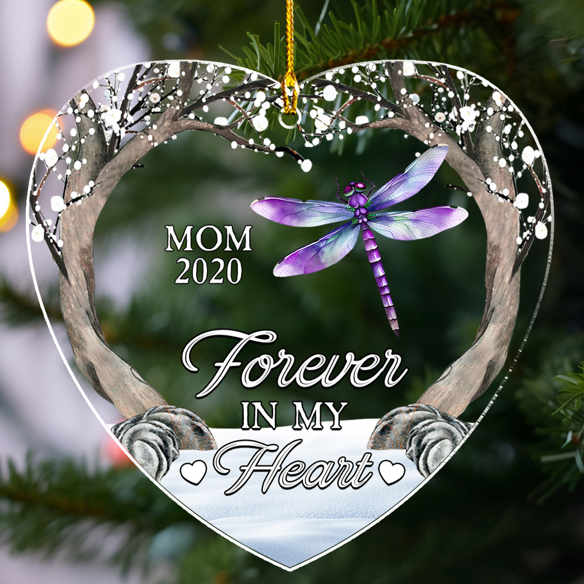 Always Beside You - Personalized Custom Acrylic Ornament