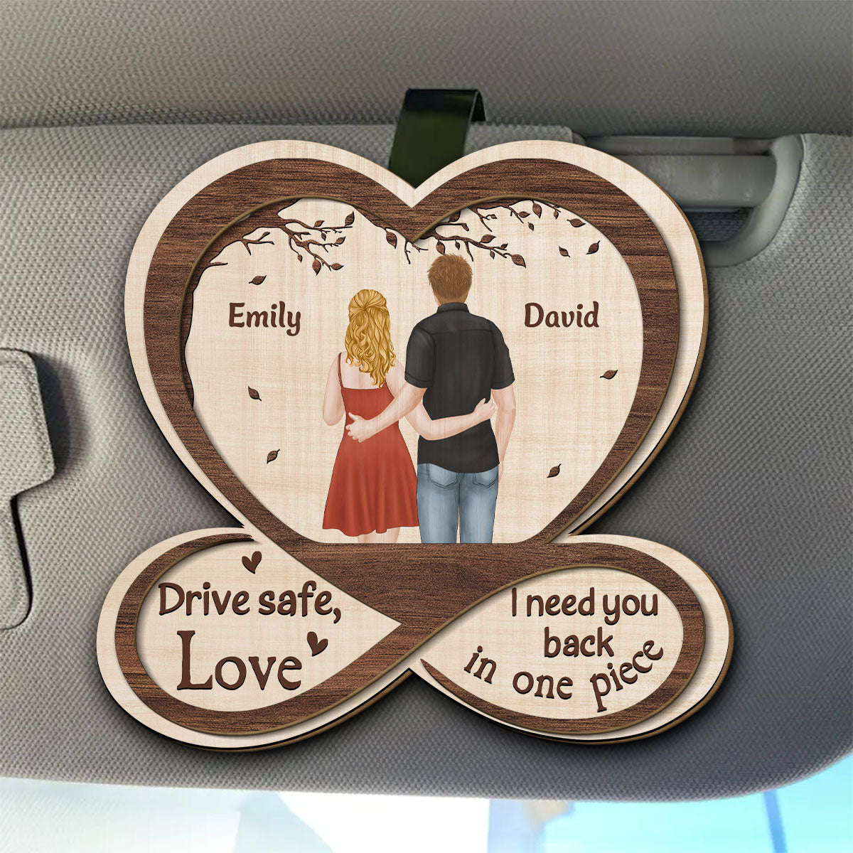 I Need You Back In One Piece - Personalized Custom Car Visor Clip