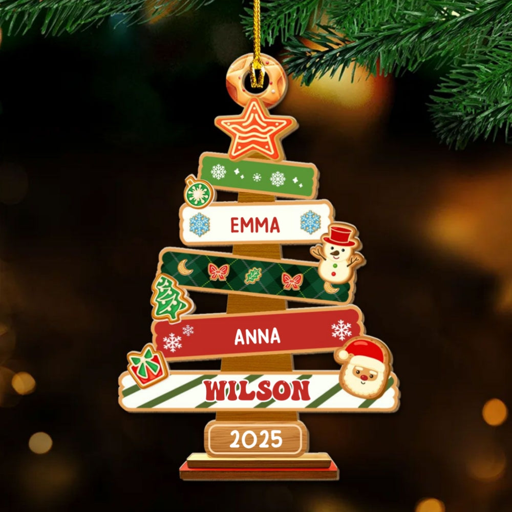 Tree Of Us - Personalized Custom Wood Ornament