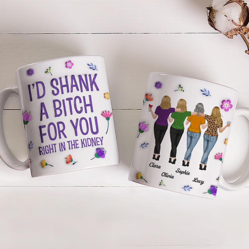 Right In The Kidney - Personalized Custom 3D Inflated Coffee Mug