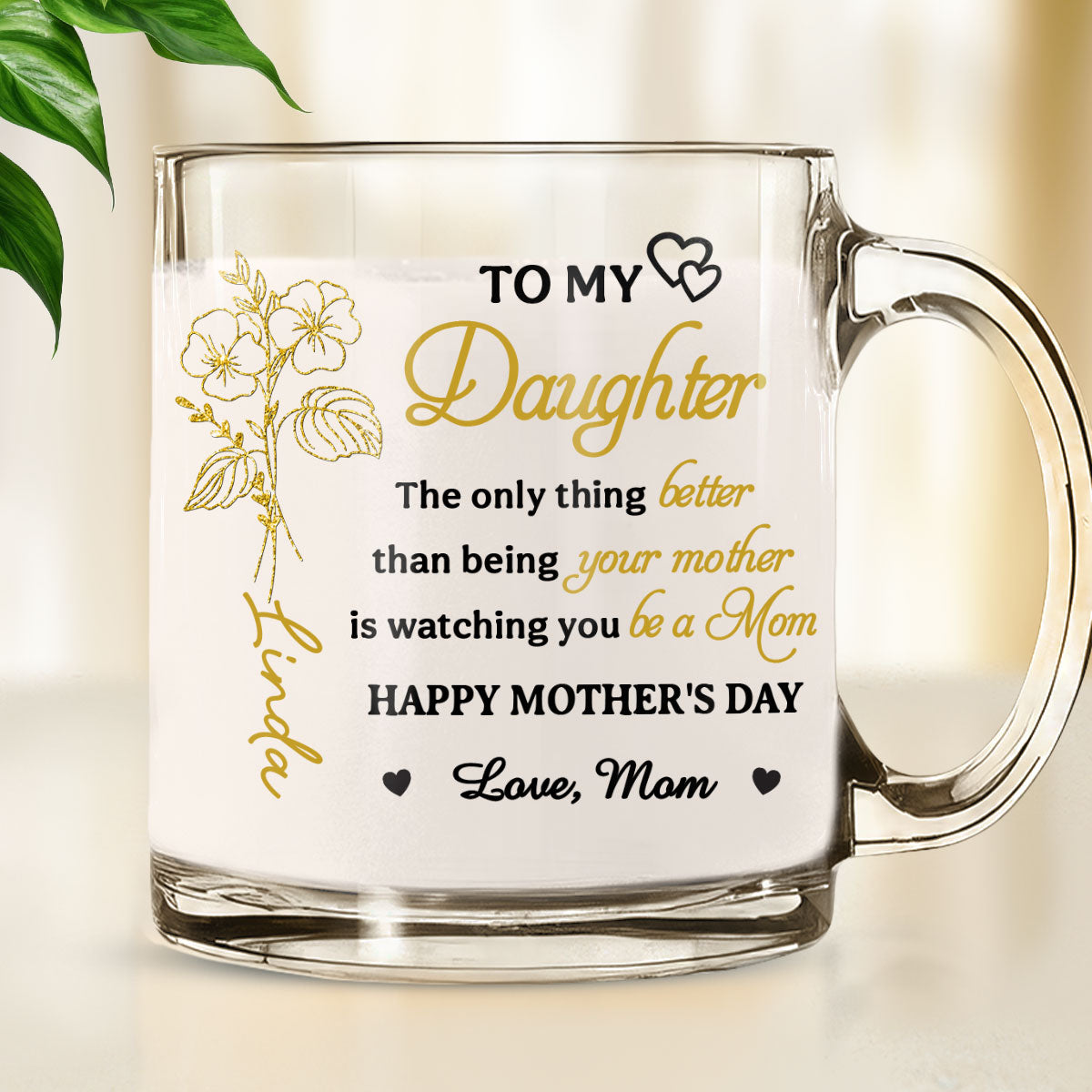 To My Girl - Personalized Custom Glass Mug