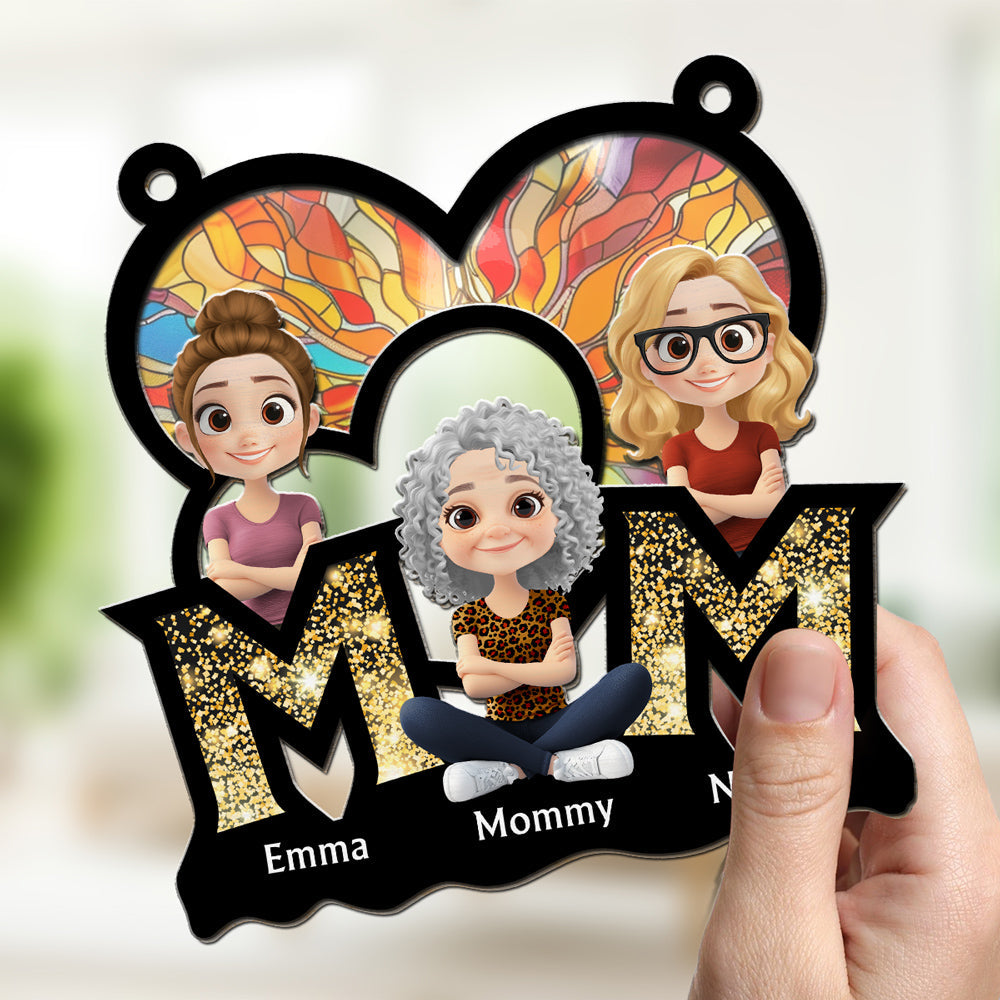 I Love You Mommy - Personalized Custom Suncatcher