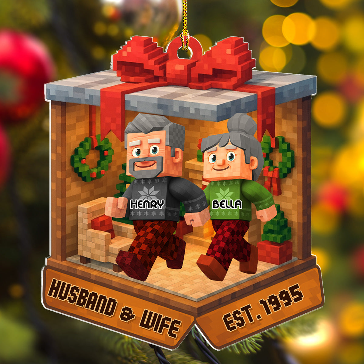 In The Box - Personalized Custom 3D Effect Acrylic Ornament