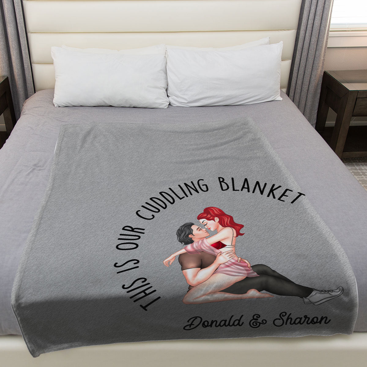 Our Cuddling Blanket - Personalized Custom Fleece Blanket