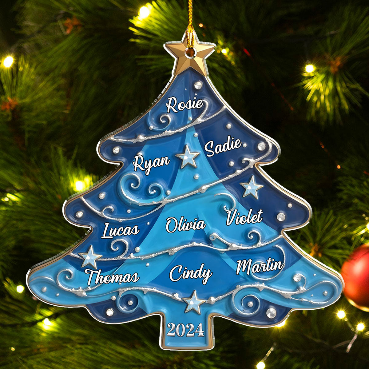Christmas Tree 2 - Personalized Custom Acrylic Ornament