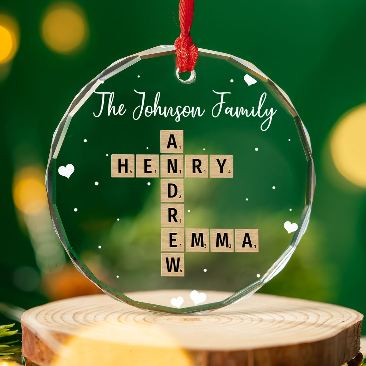 Together We Complete The Puzzle - Personalized Custom Glass Ornament