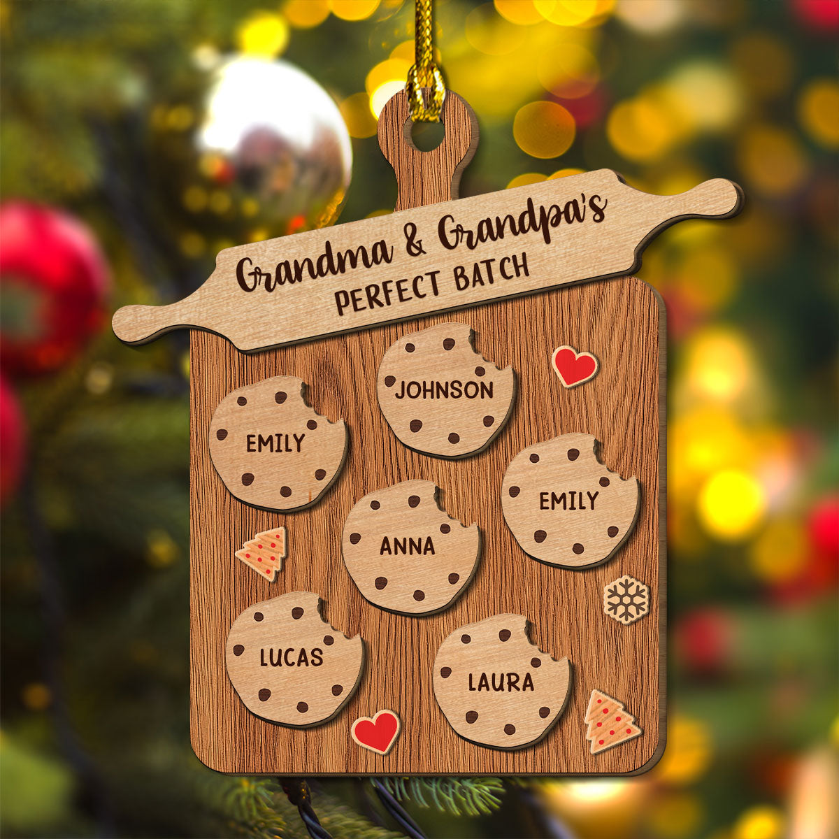 Perfect Batch Parents - Personalized Custom Freeshape 2-Layered Wood Ornament