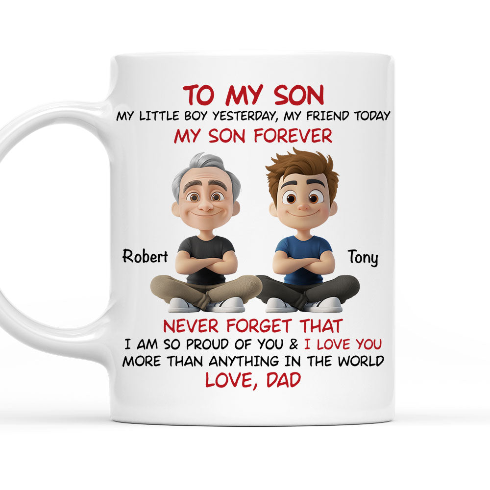 My Son Forever - Personalized Custom Coffee Mug