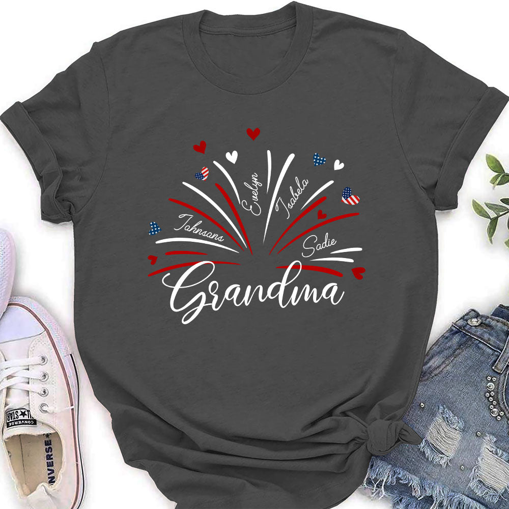 Grandma Independence Day - Personalized Custom Shirt