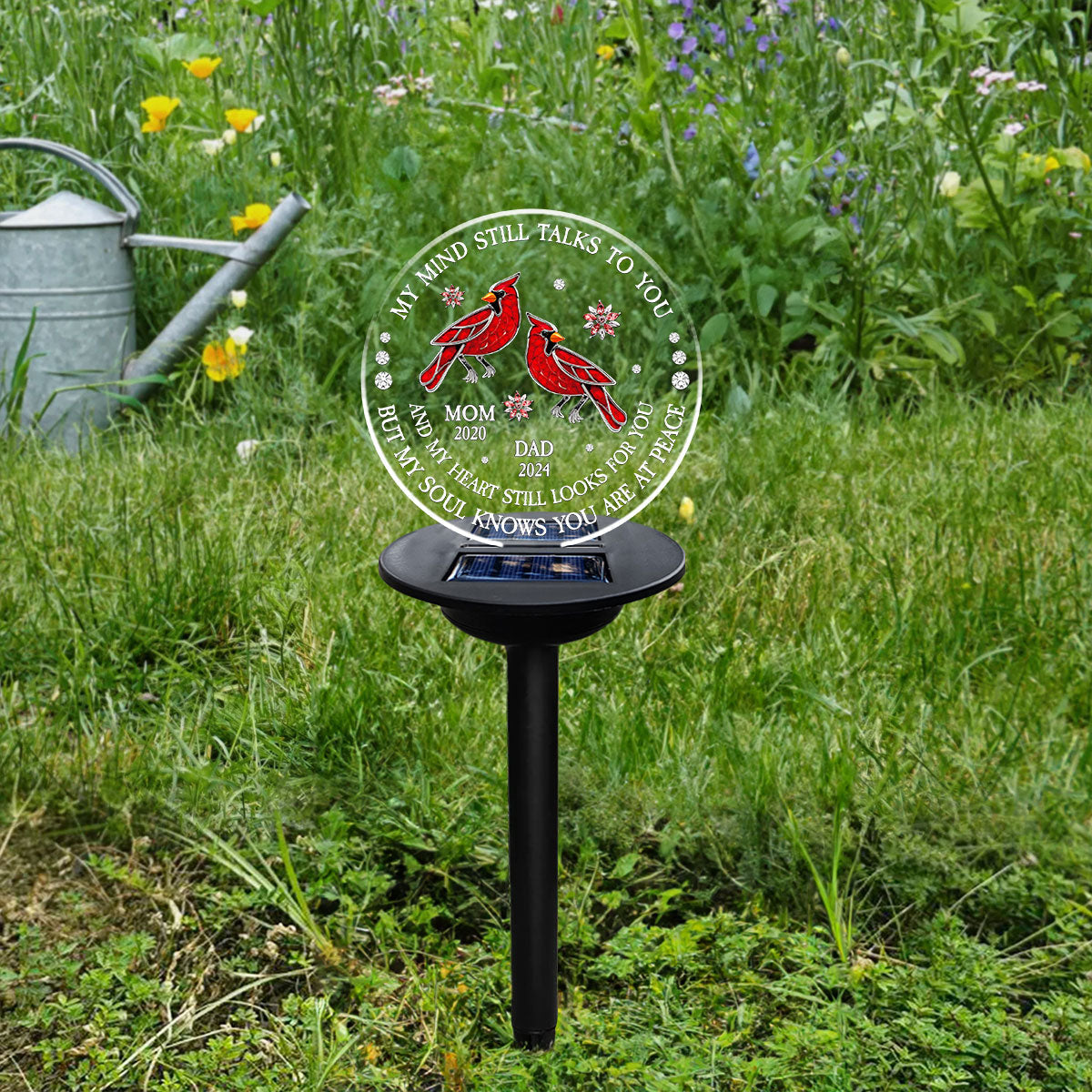 My Soul Knows You Are At Peace - Personalized Custom Solar Light
