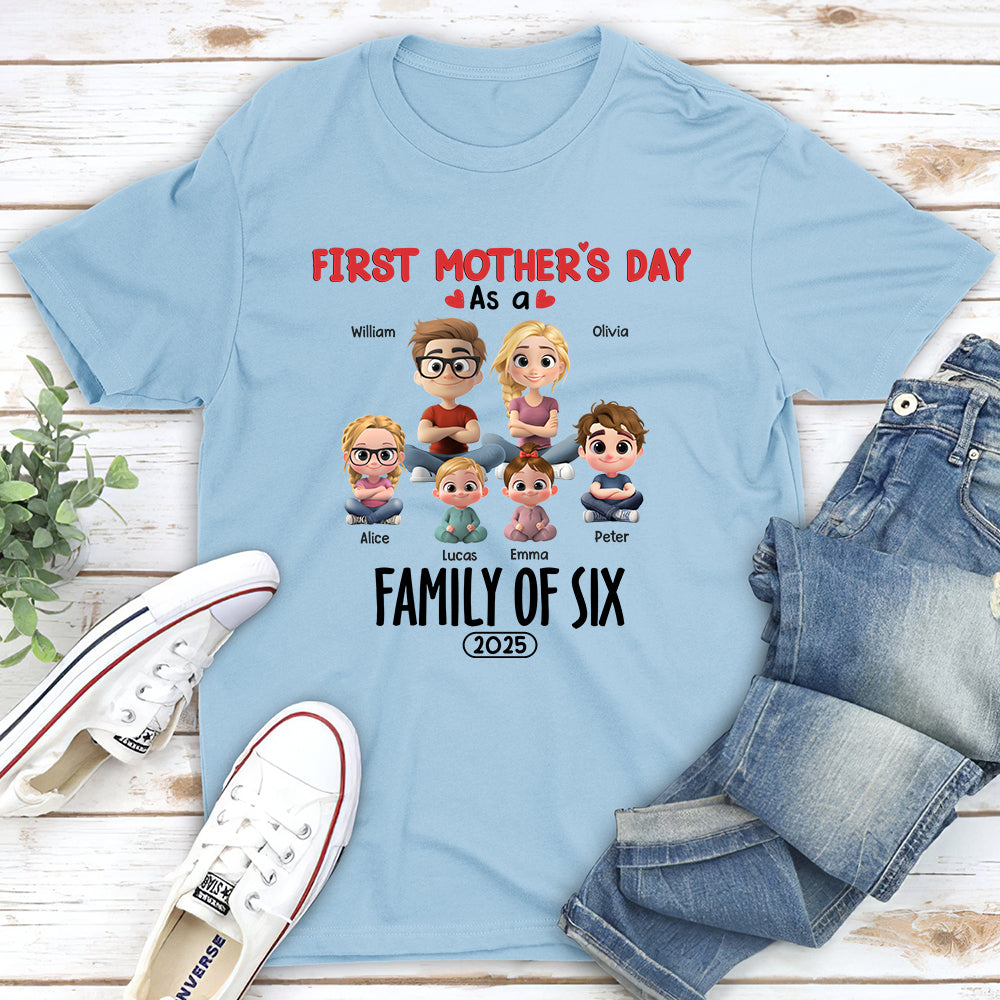 Family Of Three - Personalized Custom T-shirt And Onesie