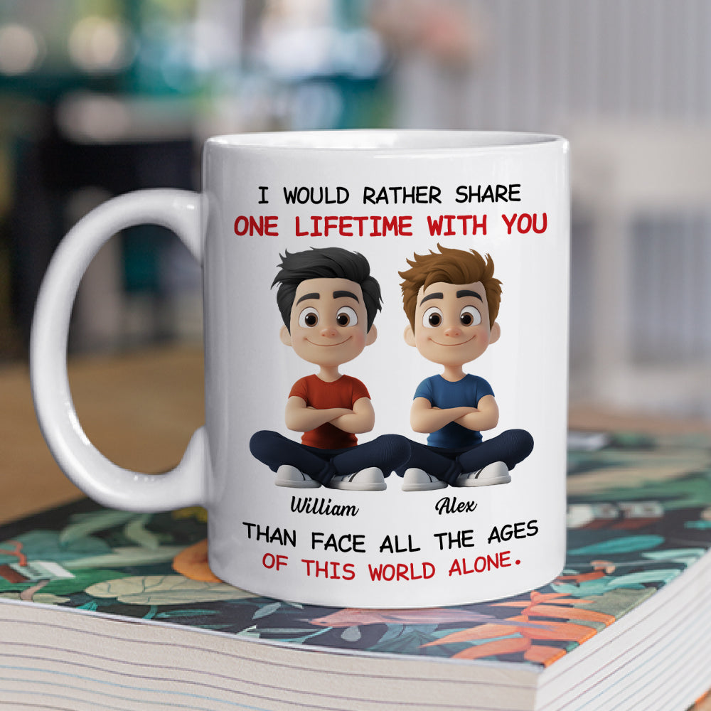 One Lifetime With You - Personalized Custom Coffee Mug