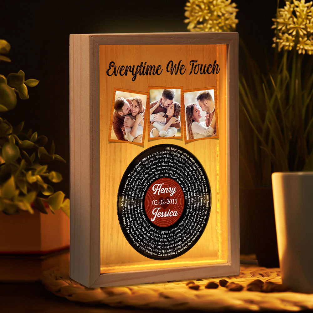 Everytime We Touch - Personalized Custom Frame Light Box