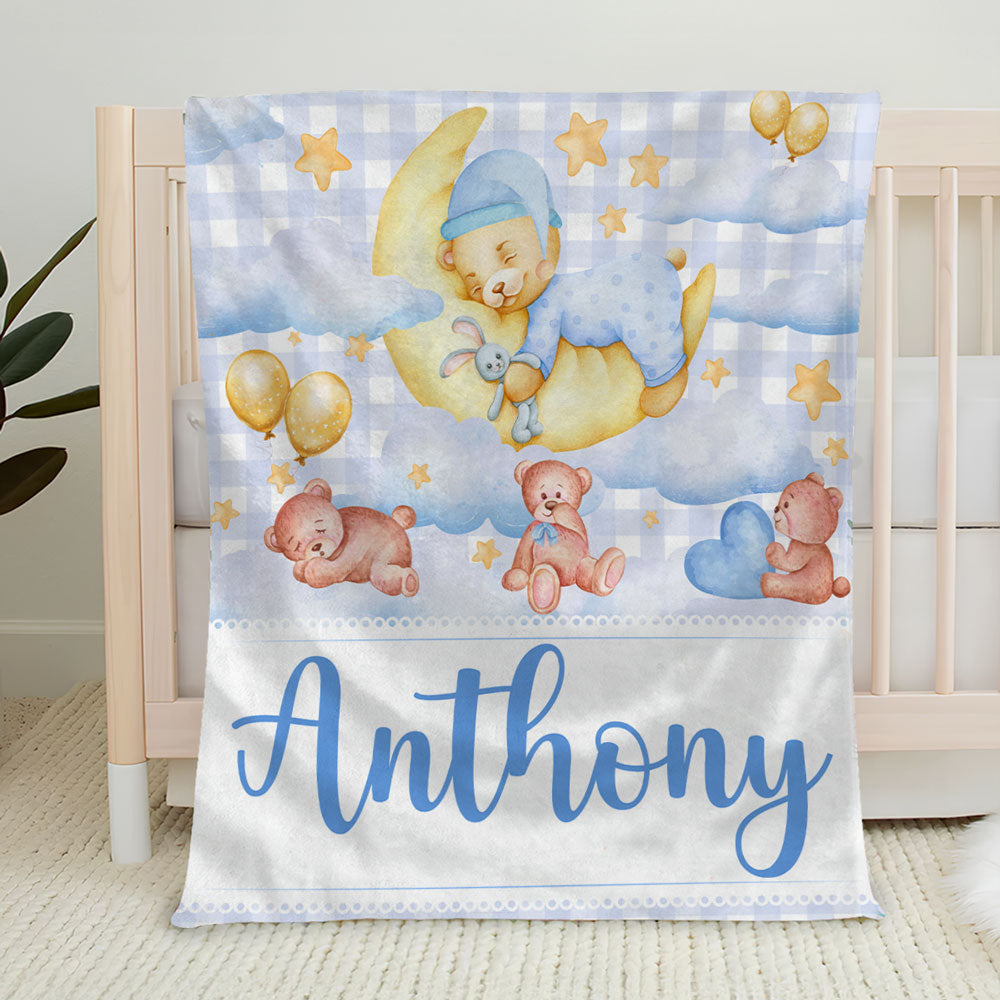 Little Bear - Personalized Custom Fleece Blanket