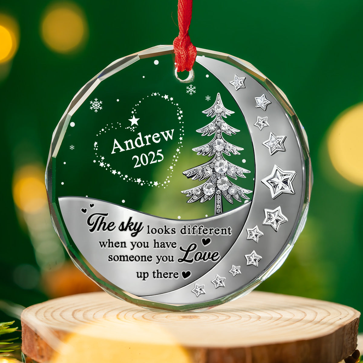 Not The Same Sky - Personalized Custom 3D Effect Glass Ornament