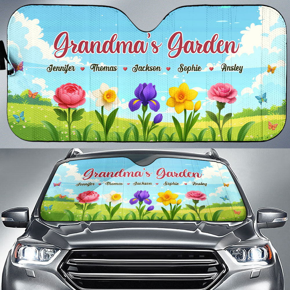 Grandma Garden - Personalized Custom Car Sunshade