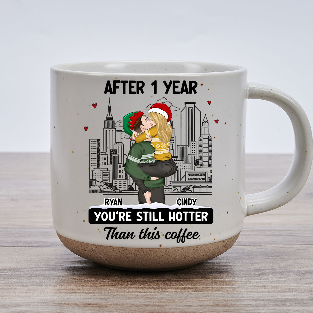 You Are Hotter Than Coffee - Personalized Custom Pottery Mug
