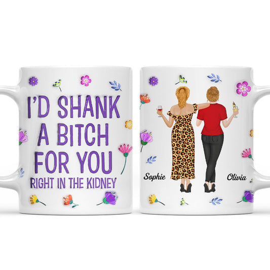 Right In The Kidney - Personalized Custom 3D Inflated Coffee Mug