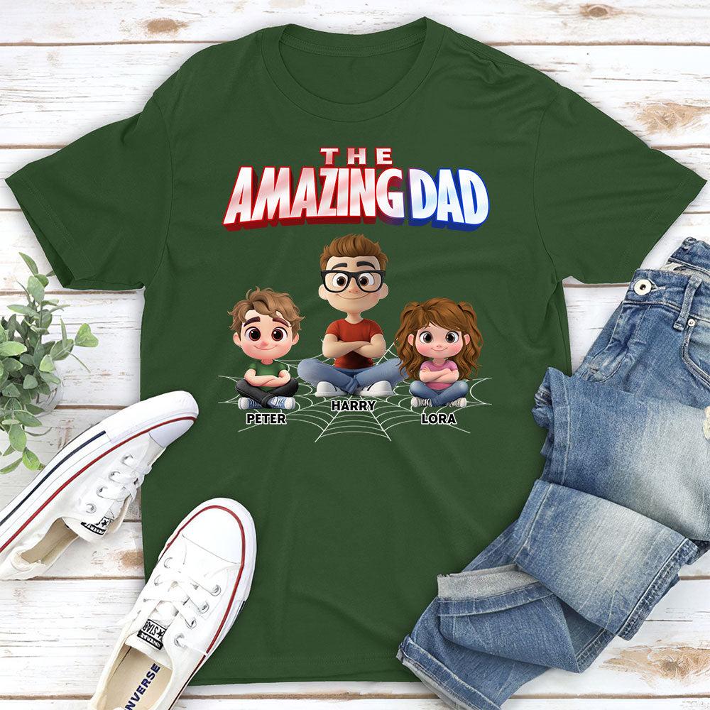 The World Best Amazing Dad - Personalized Custom Shirt