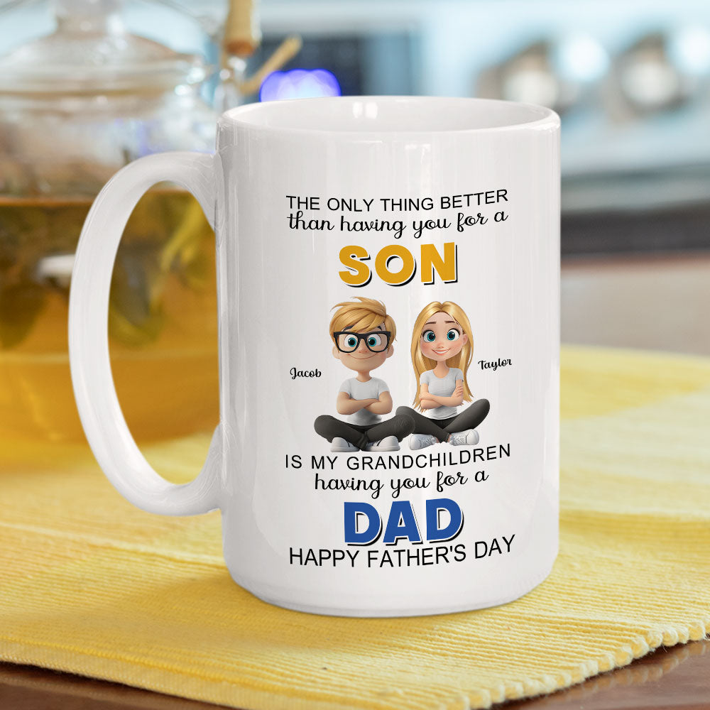 From Son To Mom Forever And Always - Personalized Custom Coffee Mug