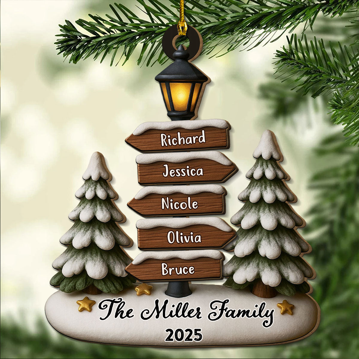 Home Is Where Love Lives - Personalized Custom 2-Layered Wood Ornament