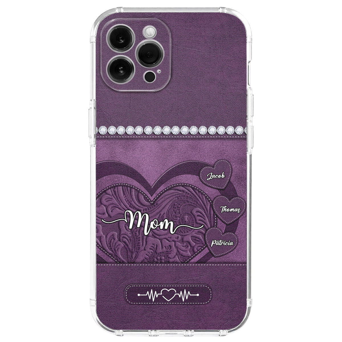 Floral Heart - Personalized Custom Phone Case