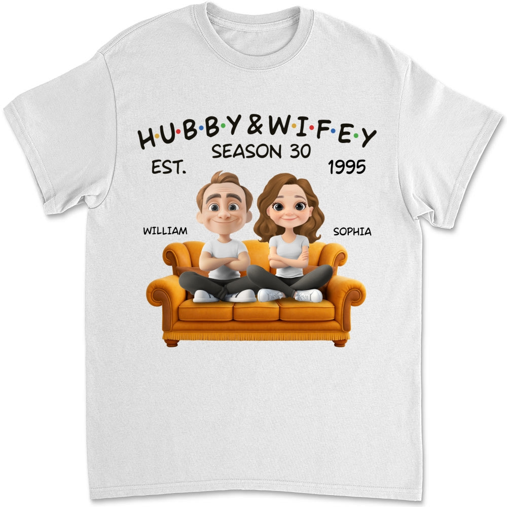 Hubby And Wifey Since - Personalized Custom Shirt