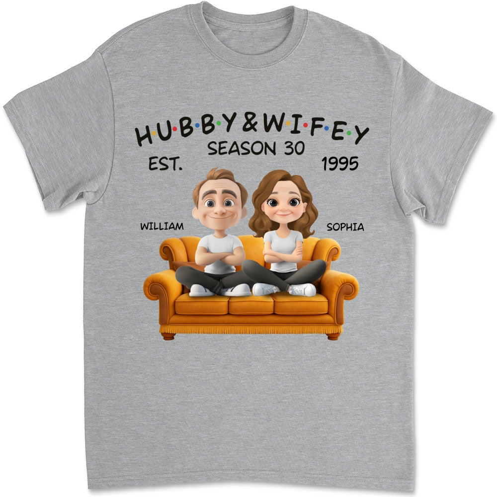 Hubby And Wifey Since - Personalized Custom Shirt