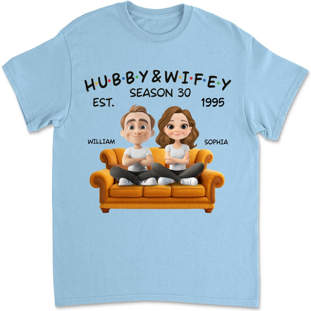 Hubby And Wifey Since - Personalized Custom Shirt