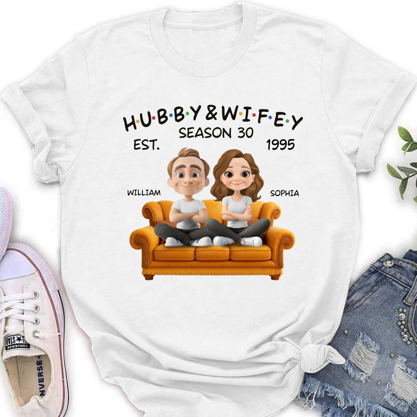 Hubby And Wifey Since - Personalized Custom Shirt