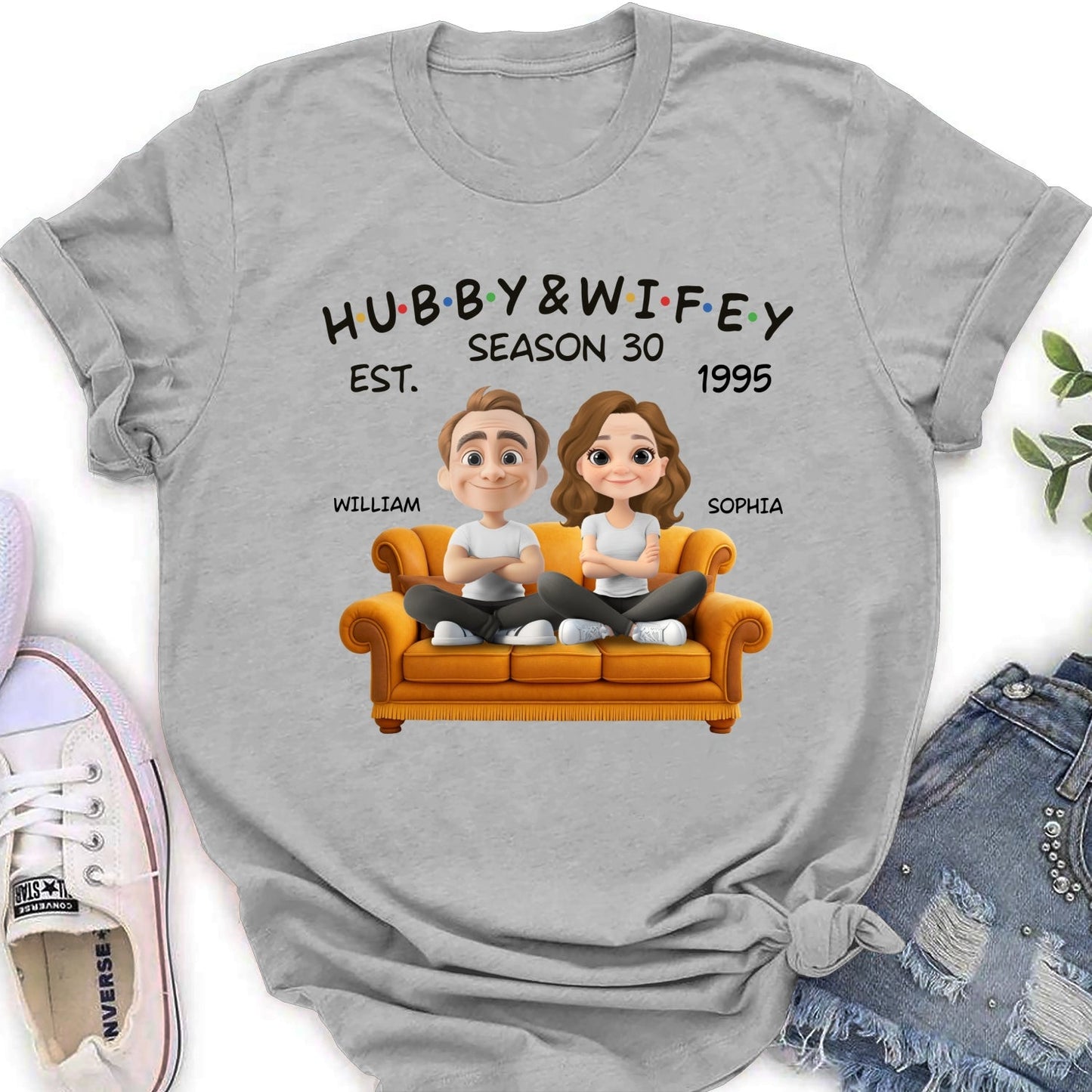 Hubby And Wifey Since - Personalized Custom Shirt