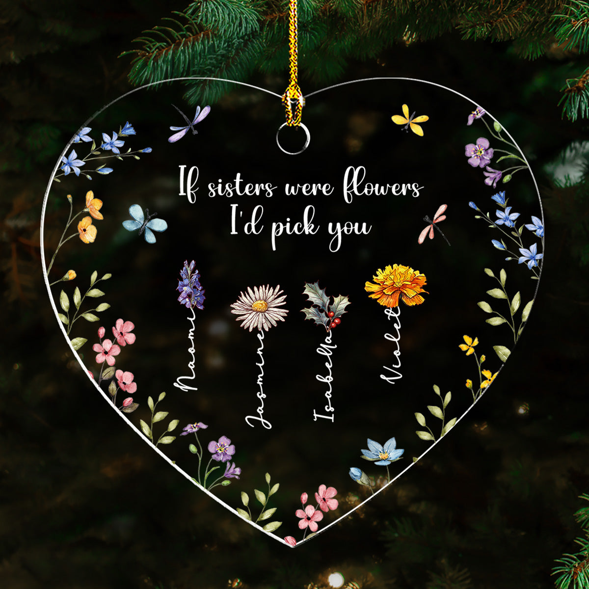 Friendship Is The Greatest Gift - Personalized Custom Acrylic Ornament