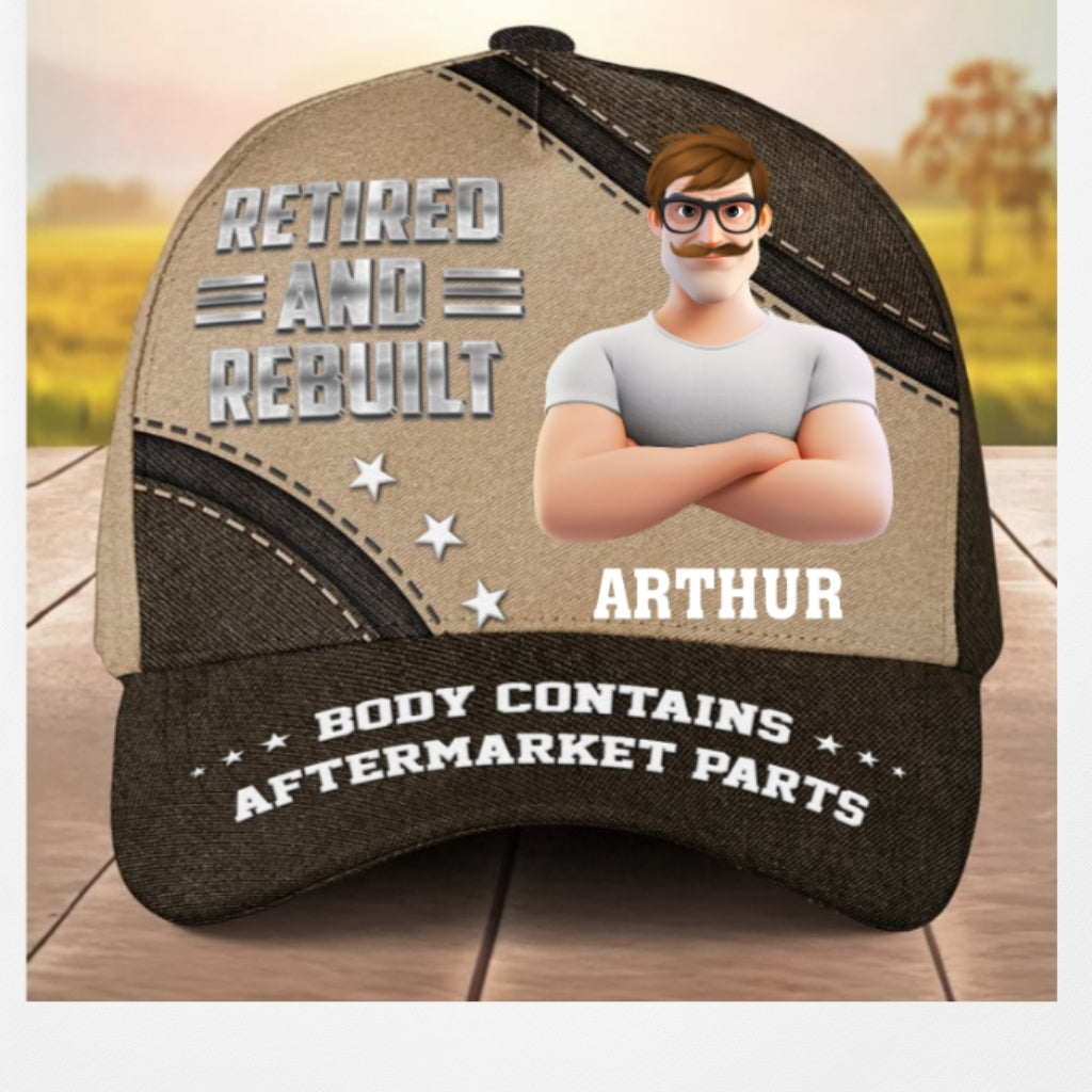 Retired And Rebuilt - Personalized Custom Classic Cap