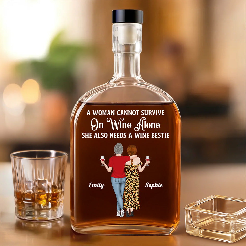 Wine Besties - Personalized Custom Spirits Decanter