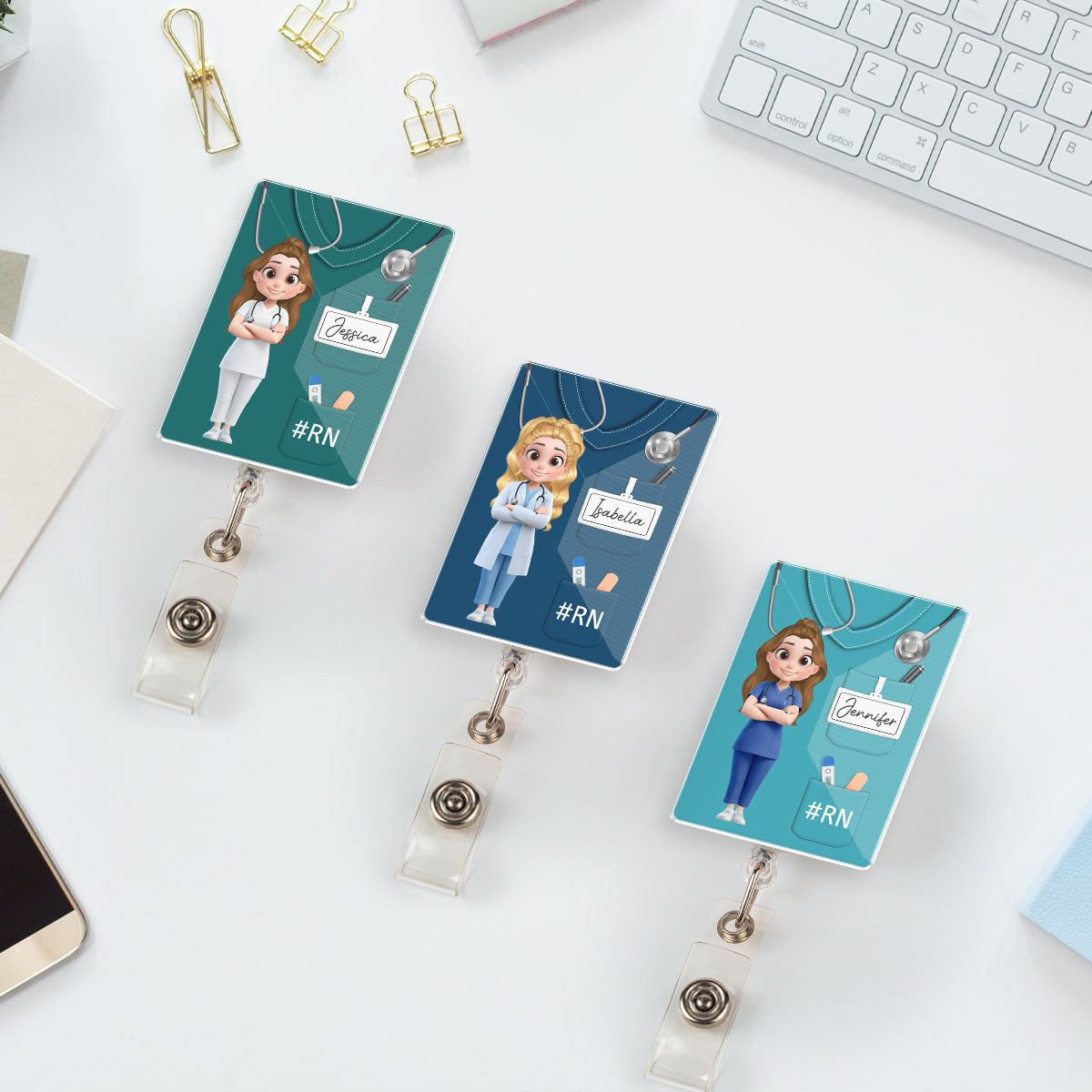 Nurse Life - Personalized Custom Acrylic Badge Reel