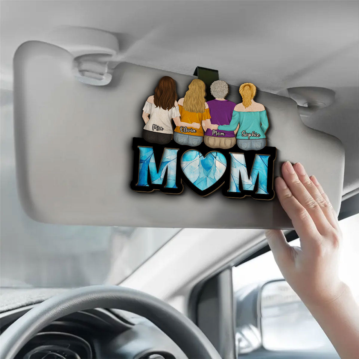 My Mom - Personalized Custom Car Visor Clip