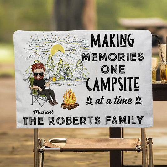 Campsite At A Time - Personalized Custom Camping Chair Cover