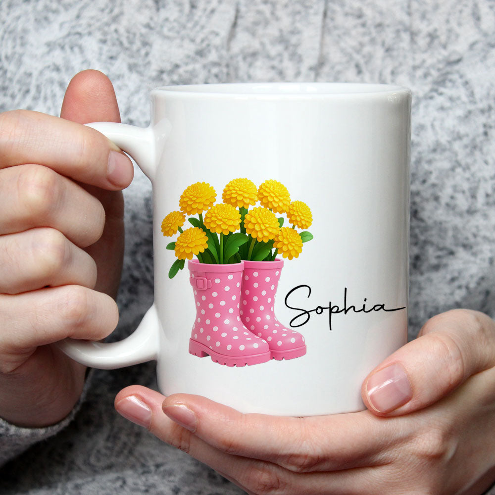 Friends Are Flowers That Never Fade 3 - Personalized Custom Coffee Mug