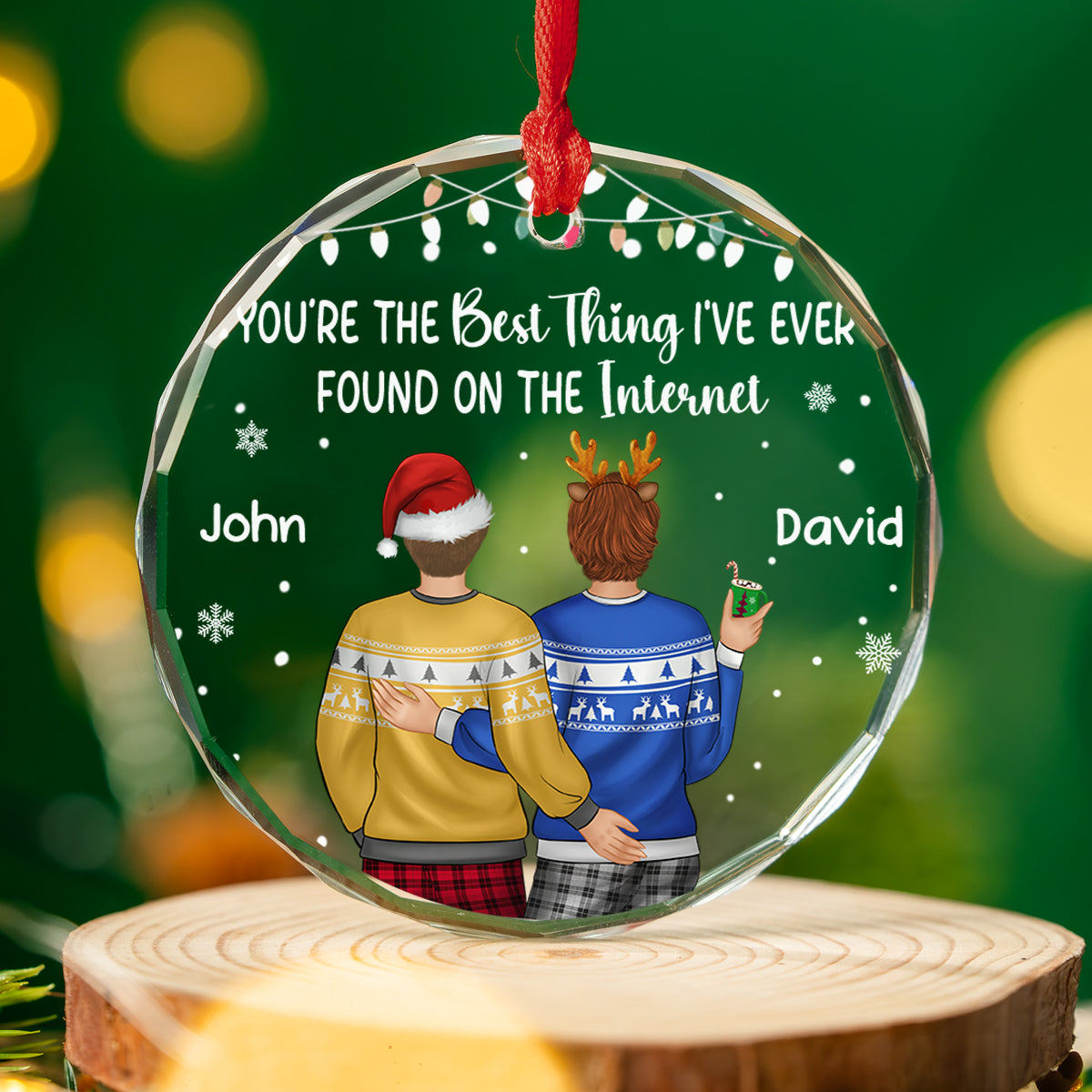 You Are The Best Thing - Personalized Custom Glass Ornament