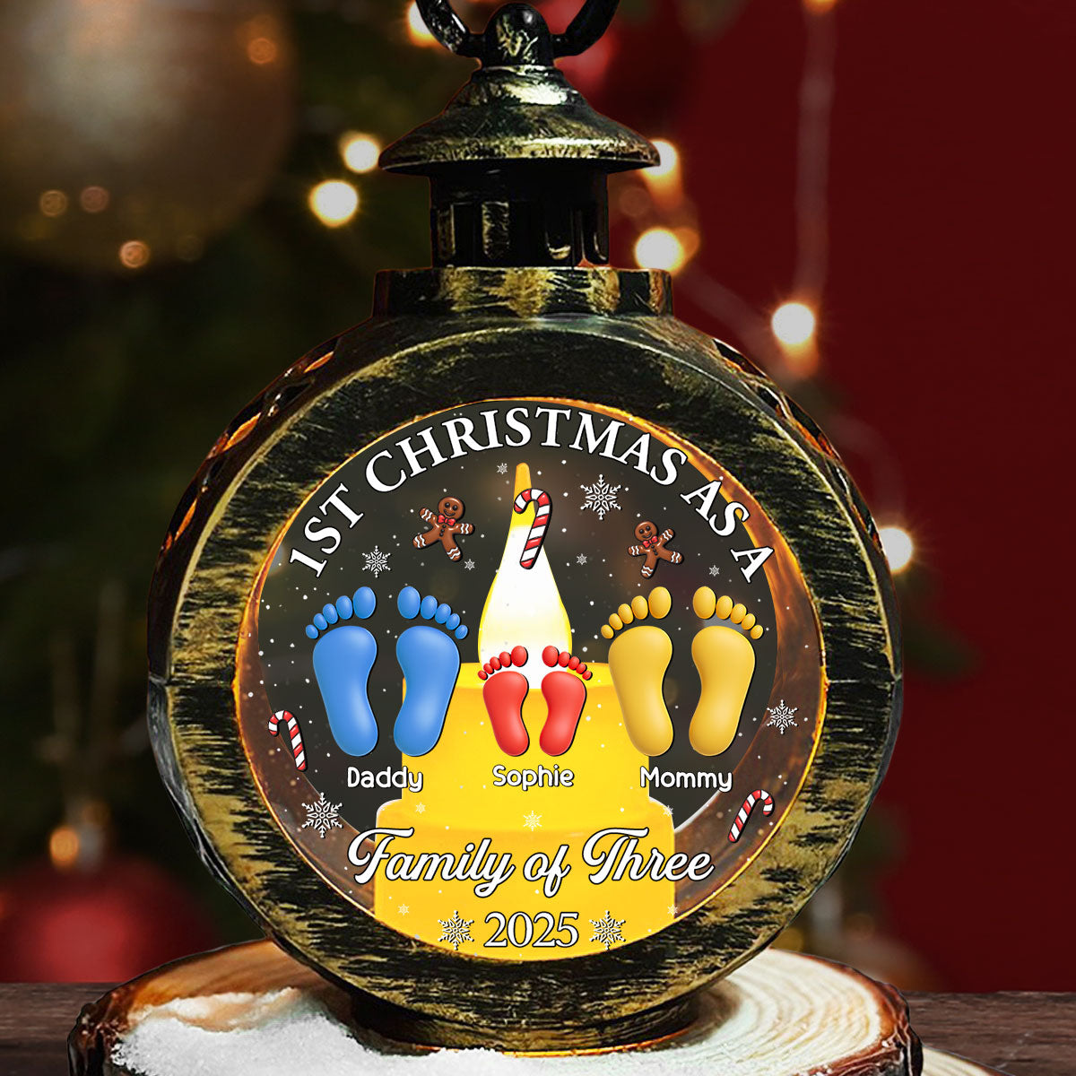 Our First Christmas - Personalized Custom Christmas Lantern