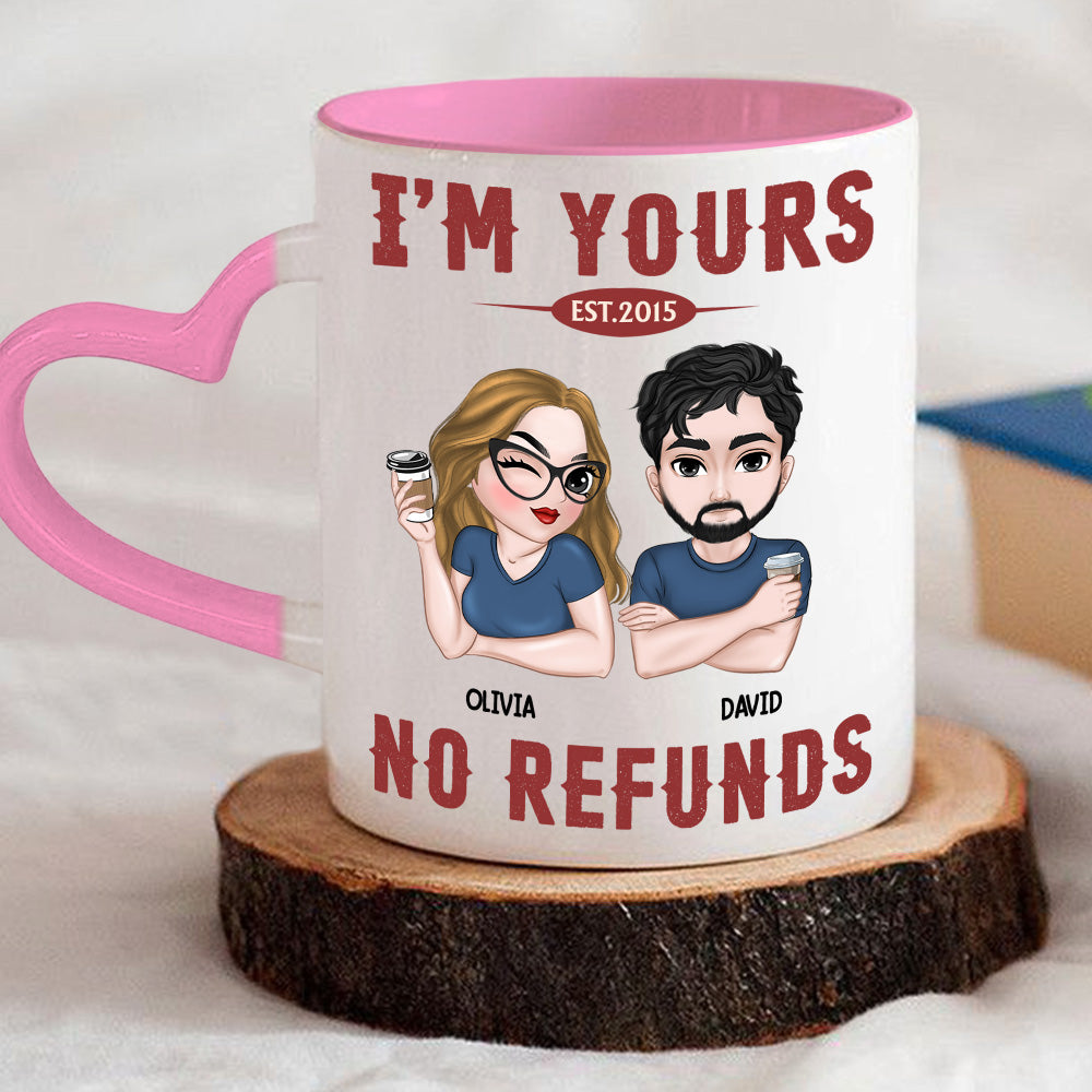 No Refund - Personalized Custom Heart Handle Mug