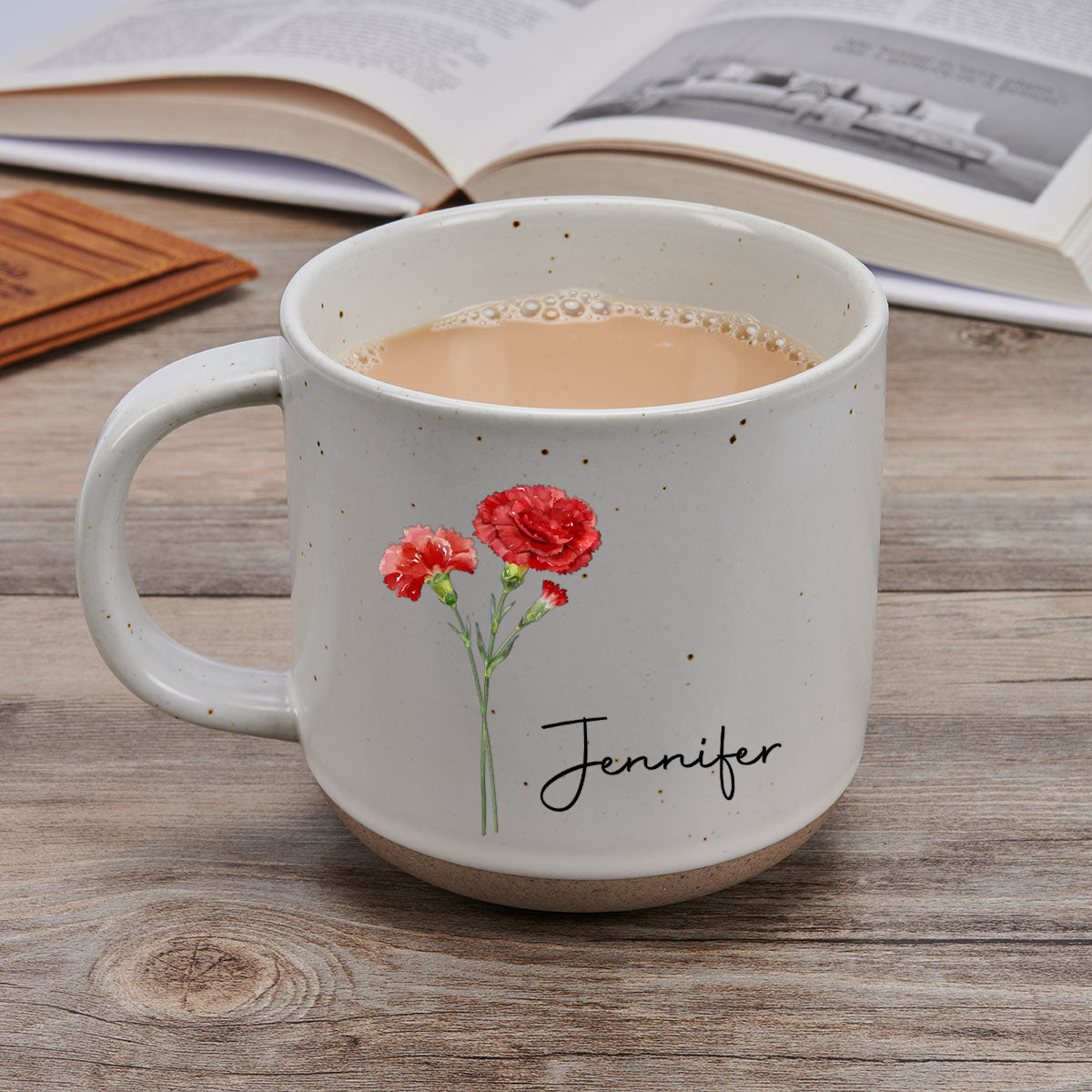 Besties Bloom Together - Personalized Custom Pottery Mug