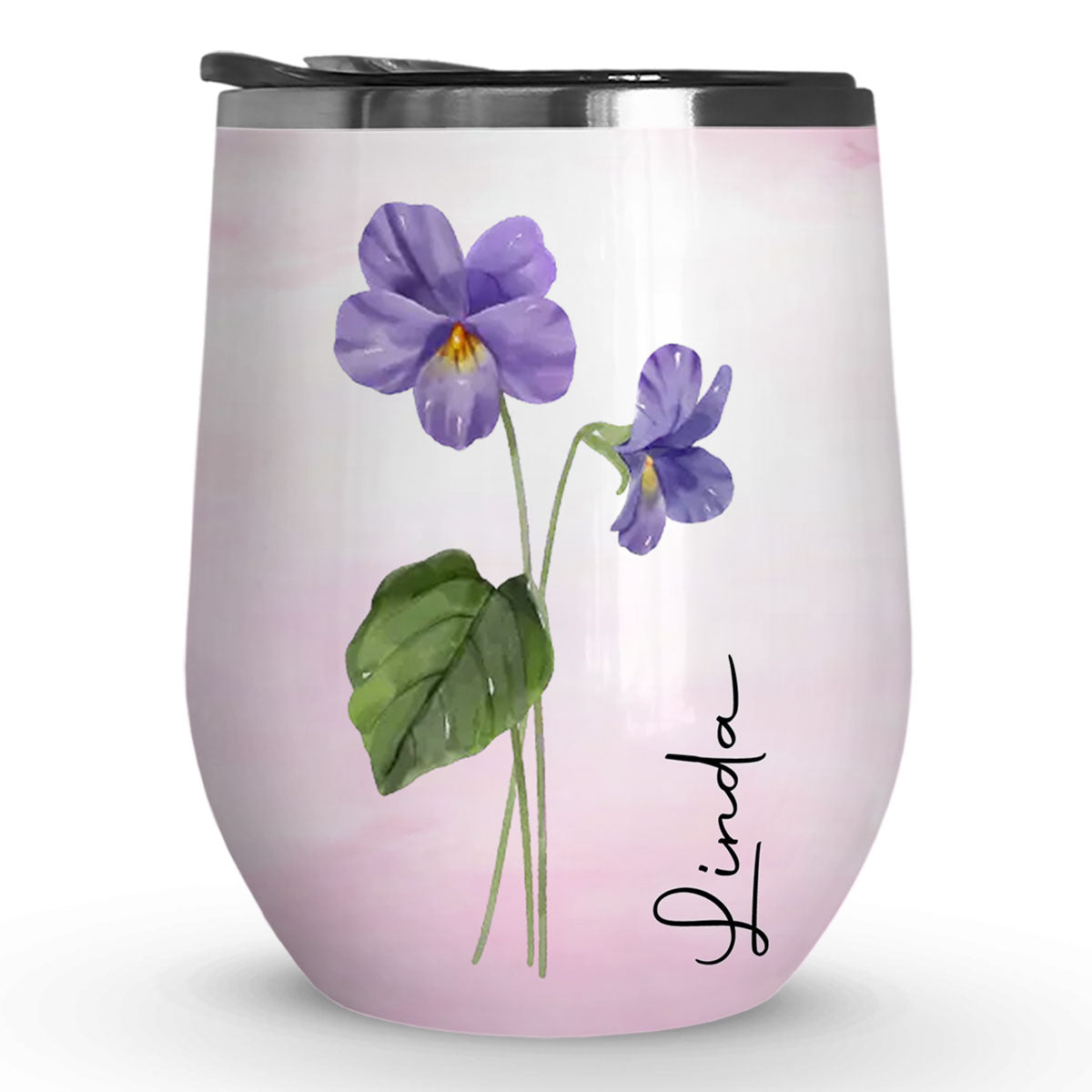 Friends Are Flowers That Never Fade - Personalized Custom Wine Tumbler